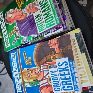 Horrible Histories paperback books by Terry Deary, set of 10, GUC